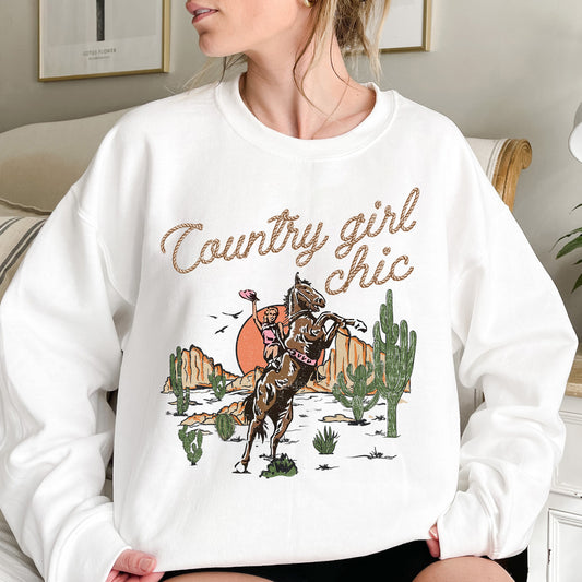 country girl chic sweatshirt