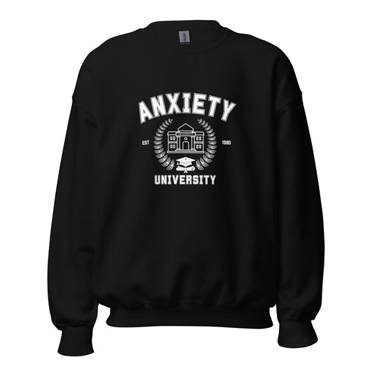 anxiety university sweater