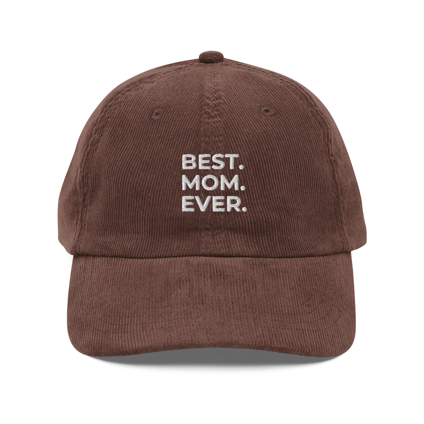 best. mom. ever. vintage corduroy hat